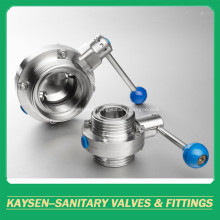 RJT Food Grade Butterfly Valves Male End